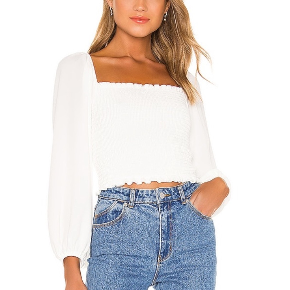 Show Me Your Mumu Mindy Top in White